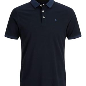 ¡GRAN PRECIO! Jack & Jones Jjepaulos Polo Ss Noos Polo, Hombre, Marino, XXL rebajado hoy