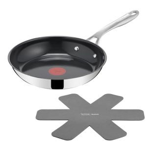 PROMOCIÓN: Tefal Jamie Oliver Cerámica – Sartén 24 cm, Revestimiento cerámico, Acero inoxidable, Antiadherente, Thermo-spot, Apto inducción y horno, Incluye protector de sartén al mejor precio