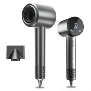 CHOLLO: BAMCOO Secador pelo Profesional ionico 1500W secador pelo viaje Pantalla táctil de alta definición 4 ajustes de temperatura y 3 ajustes de velocidad con descuento