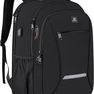 TOP VENTAS: Mochila Unisex para Adultos y Adolescentes – Mochila Escolar con Puerto USB de Carga para Portátil 17,3 – Ideal para Trabajo, Universidad, Viajes – Negro al mejor precio