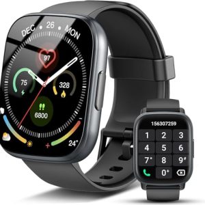TOP VENTAS: Reloj Inteligente Hombre Mujer con Llamadas , 1.95″ New Smartwatch Hombre con Pulsómetro/Monitor de Sueño/Podómetro, 110+ Modos Deportivos Smart Watch, IP68 Pulsera Actividad para Android iOS