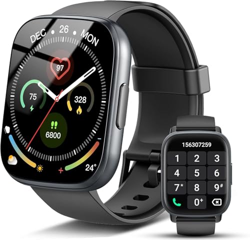 TOP VENTAS: Reloj Inteligente Hombre Mujer con Llamadas , 1.95" New Smartwatch Hombre con Pulsómetro/Monitor de Sueño/Podómetro, 110+ Modos Deportivos Smart Watch, IP68 Pulsera Actividad para Android iOS