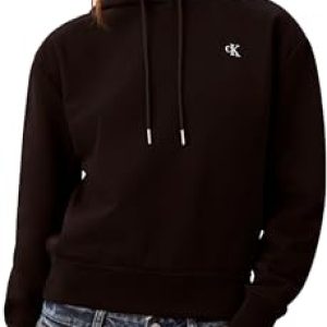 PROMOCIÓN: Calvin Klein LS Archive Terry Po Hood Lv047C224G Sudaderas, Black , S para Mujer al mejor precio