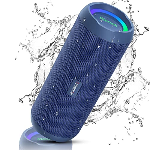 OFERTA: RIENOK Altavoz 5.3 Azul Altavoz Inalámbrico Portátil Altavoces de Ordenador Impermeable IPX7, Bass, Sonido Estéreo, Apoya Micro SD AUX en promoción