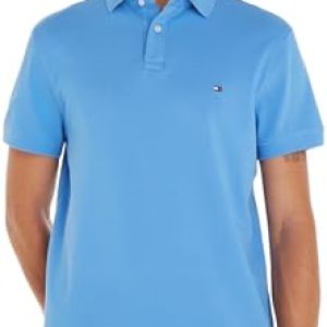 CHOLLO: Tommy Hilfiger Polo de Manga Corta Hombre 1985 Regular Fit, Azul , S con oferta