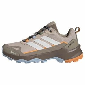 PROMOCIÓN: adidas Mujer Terrex Skychaser AX5 Gore-Tex Hiking Shoes, Wonder Taupe/Off White/Glow Blue, 39 1/3 EU rebajado hoy