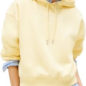 ¡GRAN PRECIO! Tommy Hilfiger Corp Logo Mdrn Hoodie Ww0Ww47832 Sudadera con Capucha, Yellow , M para Mujer