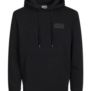 OPORTUNIDAD: JACK & JONES Jjecorp Logo Sudadera Con Capucha Sudadera con capucha, Hombre, Negro, XL