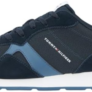 REBAJADO: Tommy Hilfiger Runner Icon Mix Fm0fm05679 – Tenis Bajos para Hombre, Blue Desert Sky, 44 EU al mejor precio