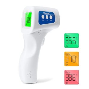 CHOLLO: Berrcom Termómetro Digital Termómetro Frente Infrarrojo sin Contacto Termómetro Bebés, Médico Termometros pantalla Retroiluminada de Tres Colores, Temperatura de Lectura Instantánea con descuento