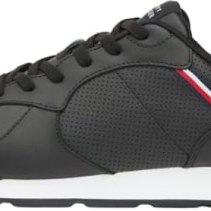 REBAJADO: Tommy Hilfiger Runner Icon Leather Fm0fm05740 – Tenis Bajos para Hombre, Black, 43 EU | Oferta Amazon