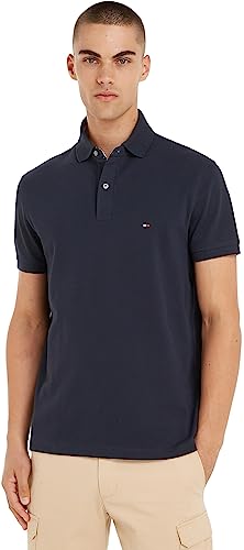 OPORTUNIDAD: Tommy Hilfiger Polo de Manga Corta Hombre 1985 Regular Fit, Azul , XL | Oferta Amazon