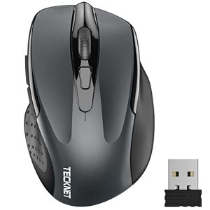 OPORTUNIDAD: TECKNET Ratón Inalámbrico, 5 Niveles 2600 dpi, 2.4G Ratón Inalámbrico USB Ergonómico, 6 Botones, 24 Meses Duración de Batería, Mouse Inalámbrico Óptico para Computadora, PC, Mac, Portátil en promoción