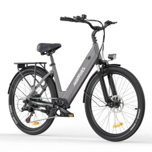 REBAJADO: Milecity1 26″ Bicicleta Eléctrica Para Adultos, Bici Electrica De 7 Velocidades Con Batería Extraíble De 36V 13Ah, 25 Km/H Y Alcance De 80-100Km E Bike Para Viajeros Urbanos, Resistente Al Agua Ip65 en promoción