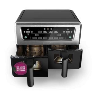 OPORTUNIDAD: Cuisinart Air Fryer XXL Doble Zona | Sin PFAS | 2×5.2L | Fríe, hornea, deshidrata, mantiene caliente | Cocina 8+ raciones | Piezas lavavajillas rebajado hoy