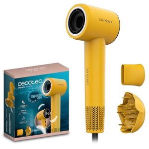 OPORTUNIDAD: Cecotec Secador de Pelo Compacto y Ligero DryNova Yellow Sun. 1600W, 110000RPM, Motor Brushless, Difusor y Concentrador, Generador de Iones, Silencioso y Duradero, 4 Ajustes de Temperatura al mejor precio