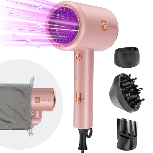 CHOLLO: Secador de Pelo Iónico 2400W con Bolsa de Viaje, Set de peinado con concentrador/difusor/peine de volumen, Secadores de pelo Hair Dryer para uso Doméstico y Viaje al mejor precio