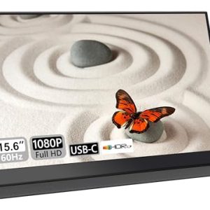 UFYQL Monitor Portátil de 15,6″ IPS 1080P Mate, Ultra Ligero, Compatible con Portátil，PC，MacBook/，Teléfono，Xbox，PS4/5，TV, Puertos HDMI/, Funda de Protección y Montaje VESA al mejor precio