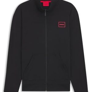 PROMOCIÓN: Hugo Laze Zip Jacket, Ropa de Estar por casa_Chaqueta Hombre, Black1, L rebajado hoy