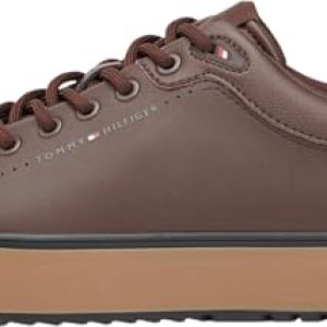 REBAJADO: Tommy Hilfiger Harlem Core Cleat LTH Mix Fm0fm05702 – Tenis Bajos para Hombre, Cacao marrón, 43 EU rebajado hoy