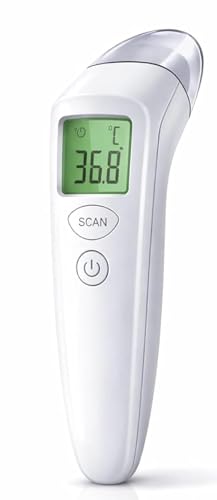 PROMOCIÓN: KFT-22 - Termómetro Infrarrojo Sin Contacto para Bebés y Adultos – Preciso ±0,2°C – Medición en 1 Segundo – Pantalla LCD con Luz – Memoria de Registros – Uso Médico en Casa rebajado hoy