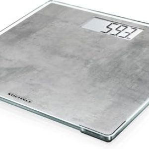 CHOLLO: Soehnle Báscula de baño Style Sense Compact 300 Concrete, peso digital con pantalla LCD, balanza electrónica con apagado y encendido automáticos al mejor precio