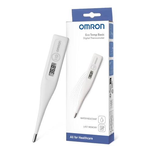 OFERTA: OMRON Eco Temp Basic Termómetro digital – Termómetro para bebé y adultos con punta redondeada para mayor comodidad. Termómetro simple y fiable rebajado hoy