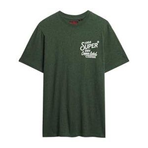 ¡GRAN PRECIO! Superdry, T.Shirt Copper Label Relaxed tee, M1012128A, Khaki Jaspe, XL, Hombre con descuento