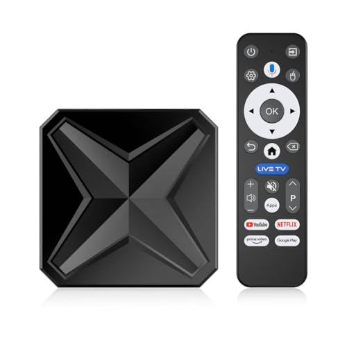 CHOLLO: Pulsefell Android 14 TV Box, Caja Android TV 8k 2GB 16GB RK3518 Quad Core Cores-A53 Mali 450 MP2 GPU, Smart TV Box 2.4/5.8Ghz BT 5.4 al mejor precio