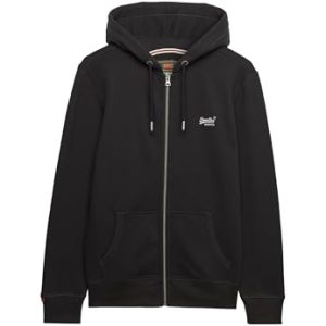 TOP VENTAS: Superdry Hombre Sudadera con Capucha Y Logo Esencial, Carbon Black, L | Oferta Amazon