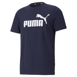 DESCUENTO: Puma Ess Logo Tee Camiseta de Deporte, Peacoat, L Hombre en promoción