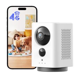 PROMOCIÓN: NUASI 4G Camara Vigilancia Interior con Tarjeta Sim, 2K 360°PTZ Cámara de Vigilancia Inalambrica sin WiFi para Bebés, Mascotas, Ancianos, 7800mAh Batería, Detección de PIR, Audio Bidireccional | Oferta Amazon