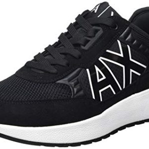 Armani Exchange Hombre Dusseldorf Volume Sole Running Zapatillas, Negro, 43 EU Estrecho | Oferta Amazon