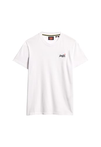 CHOLLO: Superdry Essential Contrast EMB tee T-Shirt, Optic, M Men's con oferta