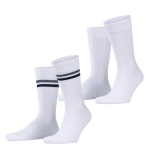 TOP VENTAS: ESPRIT Tennis Stripe Multipack M So algodón estampados 2 pares, Calcetines Hombre, Blanco Off-White 2010, 43-46 con oferta