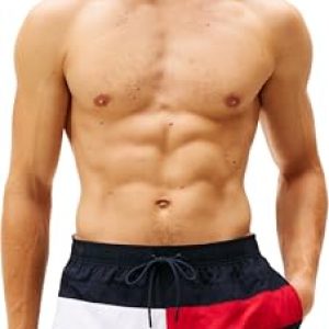 Tommy Hilfiger Bañador Hombre Medium Drawstring con Bolsillo Trasero, Azul , M | Oferta Amazon
