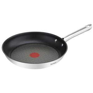 ¡GRAN PRECIO! Tefal Duetto – Sartén de 24 cm, Apto inducción, antiadherente, revestimiento titanio, Thermo-signal, apto lavavajillas y horno, acero inoxidable | Oferta Amazon