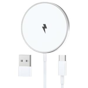 OPORTUNIDAD: Cargador Inalambrico iPhone 1M, 15W Cargador para Apple iPhone 17/16/15 Pro Max/15 Pro/15 Plus/15/14/14 Pro Max/13/12/11, Cargador iPhone Carga Rapida Inalambrico iPhone Wireless Charger al mejor precio