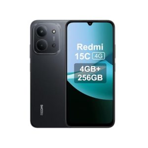 OFERTA: XIAOMI Redmi 15C – Smartphone de 4+256GB, Cámara Dual con IA de 50 MP, Pantalla inmersiva de 6,9″ 120 Hz, Potente procesador octacore, de 33W, , Negro con oferta