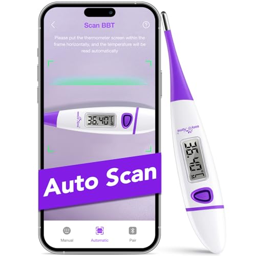 OFERTA: Termómetro Basal de Fertilidad Easy@Home:Termómetro Basal Digital para Medir Tempertura Basal Corporal & Predecir su Ovulación, Monitor de su Ventana Fértil con la APP Premom con oferta