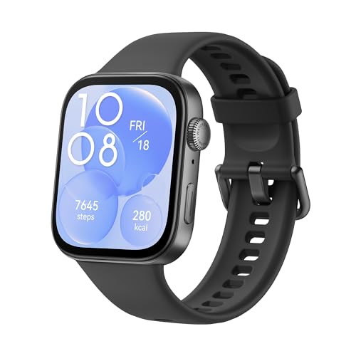 ¡GRAN PRECIO! HUAWEI Watch FIT 3, Pantalla AMOLED de 1.82 , Diseño Ultrafino, Llamadas por , hasta 10 días de batería, Compatible con Android & iOS, Negro con oferta