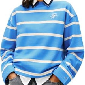 OFERTA: Tommy Hilfiger Sudadera TH Script MDRN Terry SWTSHRT WW0WW48431 para Mujer, Azul , XL, Azul , XL con oferta