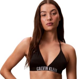 DESCUENTO: Calvin Klein Top de Bikini Mujer Triangel Neckholder, Negro , L | Oferta Amazon