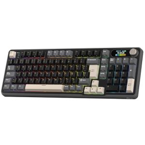 DESCUENTO: RK ROYAL KLUDGE S98 ES Teclado Mecánico con Smart Display y Botón, Montaje Superior 96% Teclado Mecánico Inalámbrico BT/2.4G/, Hot-Swappable, Soporte de Software, 98 Teclas, Español rebajado hoy