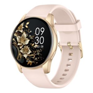 PROMOCIÓN: AcclaFit Reloj Inteligente Hombre Mujer con Llamadas , Smartwatch Esfera Redonda 1,38″ con 147+ Modos Deportivos, Pulsómetro, IP68 Impermeable, Compatible con Android iOS,Bleu baleine con descuento