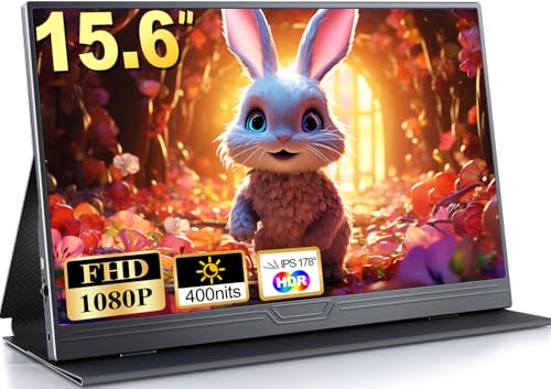 MOMODS Monitor Portátil, Pantalla Portatil 15,6 IPS FHD 1080P HDR FreeSync, Portable Monitor con Mini HDMI , para Portátiles Teléfono PC Xbox PS5 con oferta