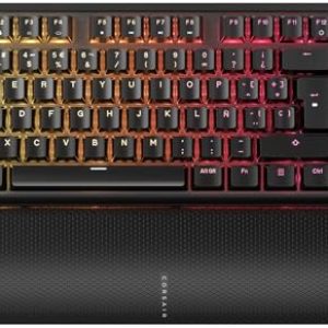 ¡GRAN PRECIO! Corsair K70 Core TKL Wireless RGB Teclado Mecánico Tenkeyless para Juegos – Interruptores Lineales MLX Red v2 Prelubricados, SOCD, Amortiguación Acústica, Tapas de ABS, ES – Negro rebajado hoy