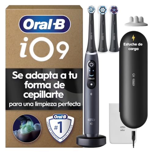 CHOLLO: Oral-B iO 9 Cepillo de Dientes Eléctrico con 3 Cabezales, Negro en promoción