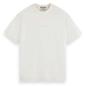 TOP VENTAS: Scotch & Soda Chest Logo T-Shirt, Camiseta Hombre, Off White, XL | Oferta Amazon