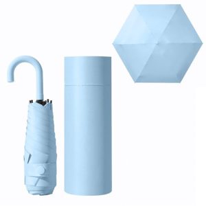 erised’s bifrost Mini paraguas plegable de viaje con mango en forma de gancho, pequeño, portátil, con protección UV del 99,9%, lluvia y sol, ligero, de bolsillo pequeño o mochila para mujeres y niños con descuento